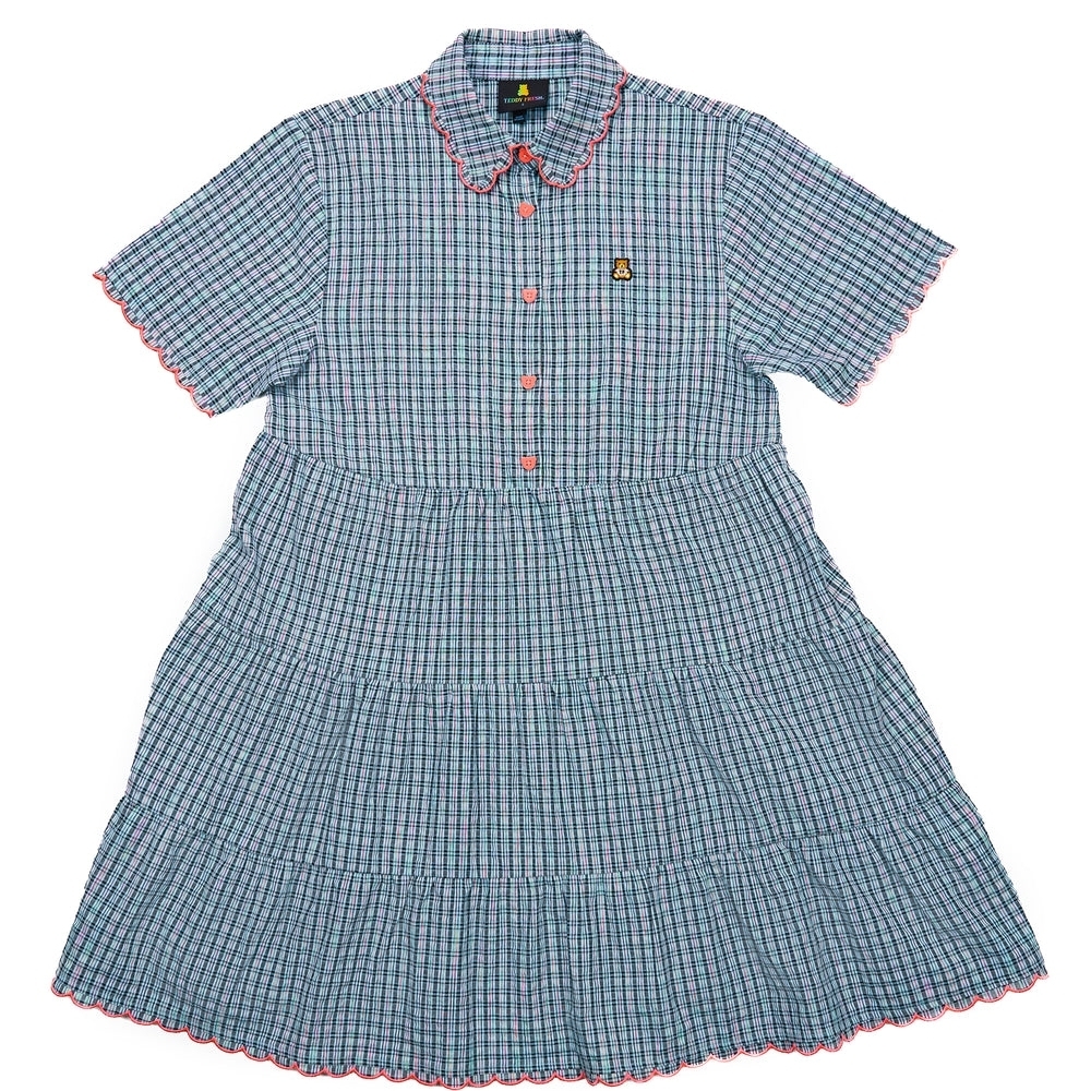 TEDDY FRESH Scallop Trim Dress